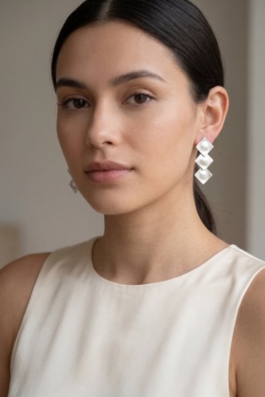 Luxe Diamond Drop Earring