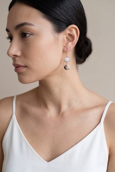 Luxe Epoxy Circle Earring