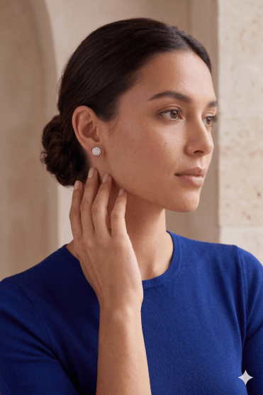 Luxe Radiance Crystal Ball Stud Earring