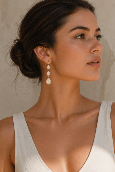 Luxe Triple Tear Earring