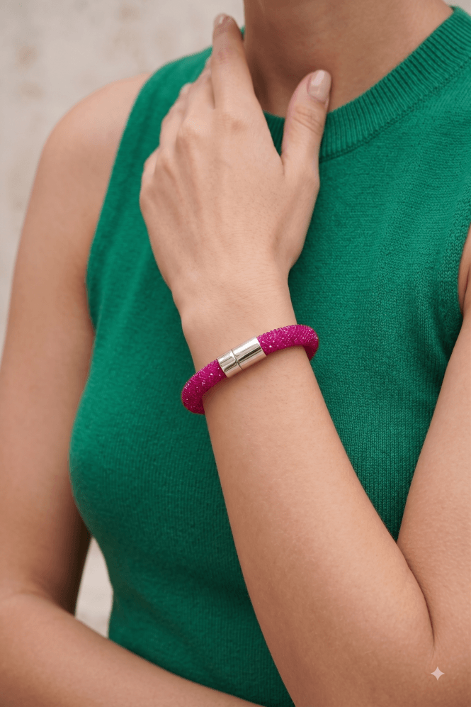 Majique London Magnetic Mesh Nylon Bracelet