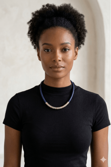 Magnetic Multi Hoop Leather Necklace