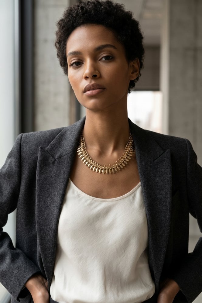 Majique London Matte Chic Necklace