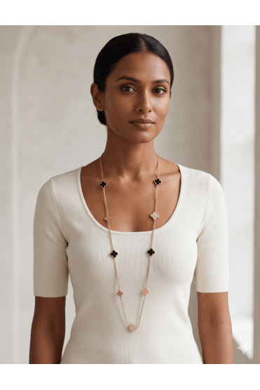 Midnight Mosaic Chain Necklace