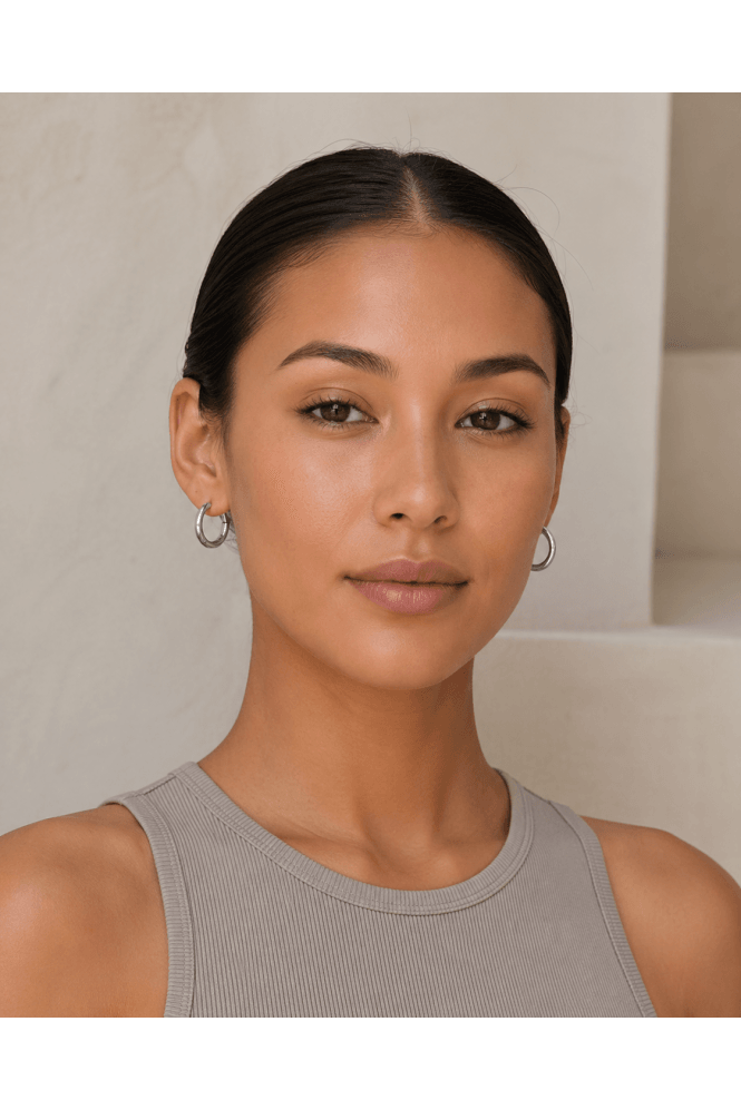 Majique London Minimal Huggie Hoop Earrings
