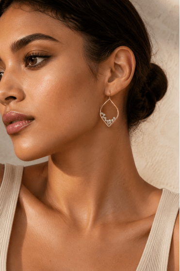 Mystic Gaze Black Diamond Earrings