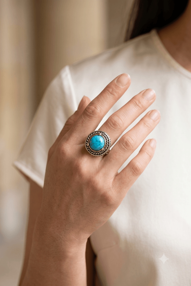 Majique London Mystic Sky Circle Ring