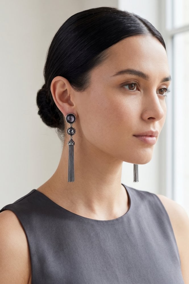 Majique London Mystic Tassel Drop Earring