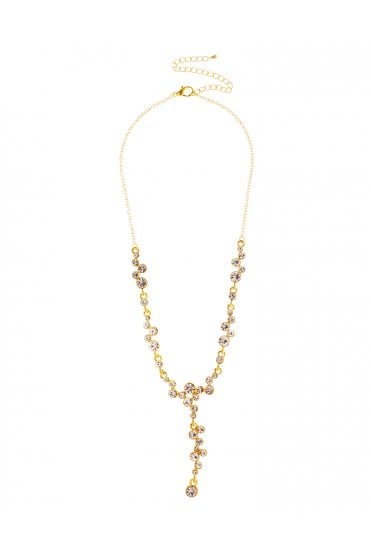 NovaBloom 14K Gold Bubble Y Necklace