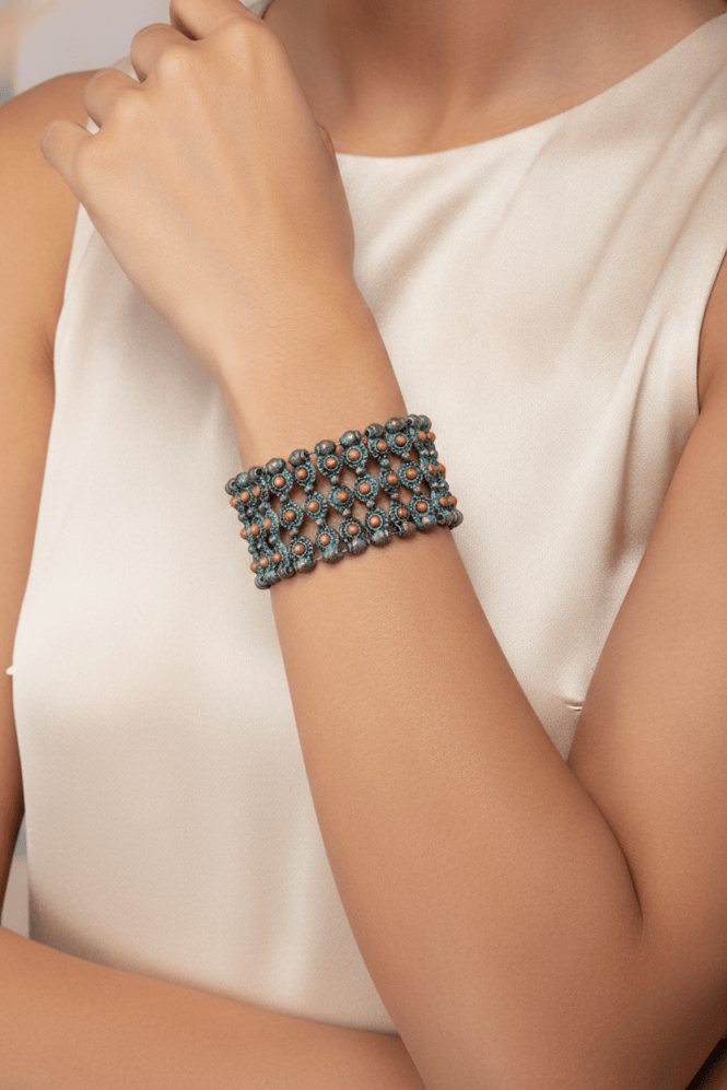 Majique London Patina Glow Flex Bracelet
