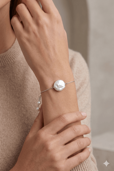 Pearl Bead Slider Bracelet
