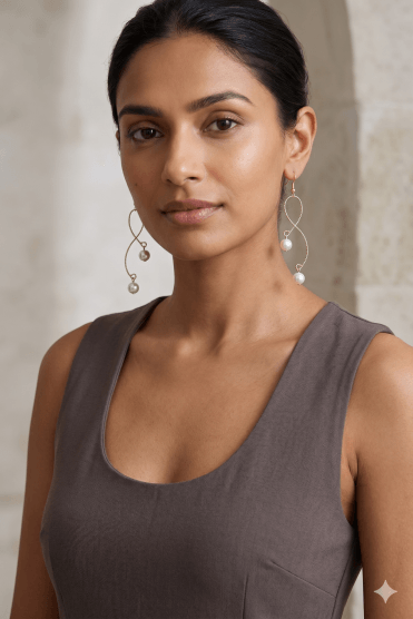Pearl Cascade Earring