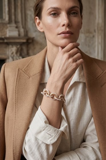 Pearl Fusion Link Bracelet