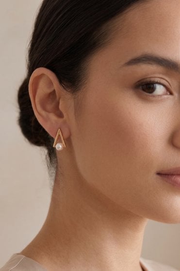 Pearl Prism Earring