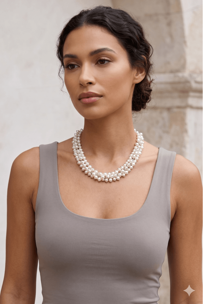 Majique London Pearlescent Elegance Necklace
