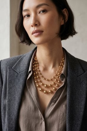 Radiant Glimmer Multi Layer Beaded Necklace