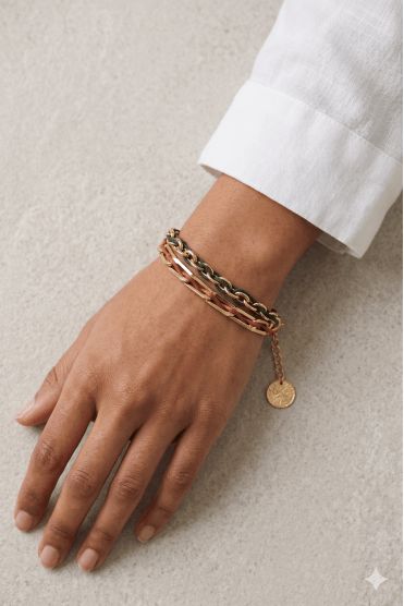 Radiant Gold Charm Bracelet