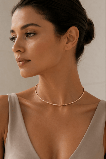 Radiant Sparkle Collar Necklace
