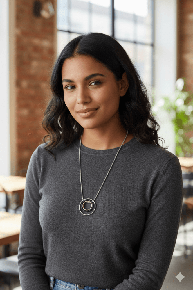 Majique London Ripple Luxe Snake Chain Necklace