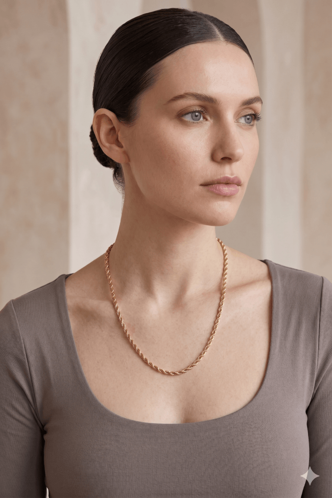 Majique London Rope Chain Necklace