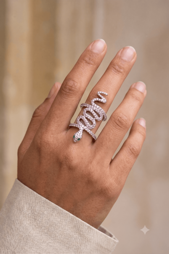 Majique London Serpentine Glamour Ring
