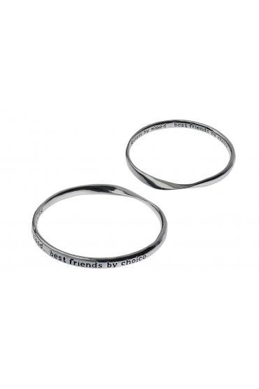 Silver Bonded Sisters Bangle