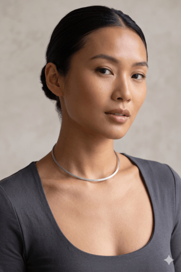 Silver Mesh Choker