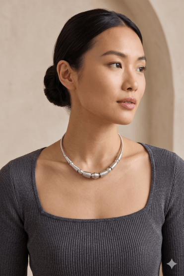 Silver Twist Choker