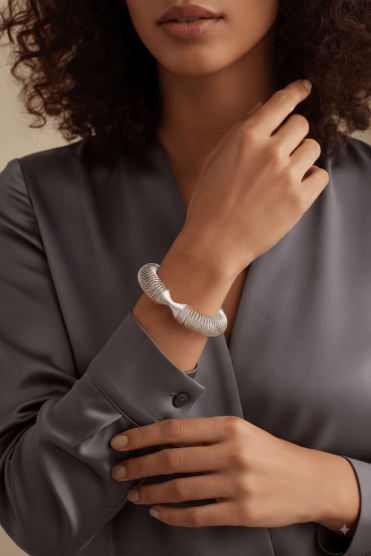 Silver Twist Spring Bracelet