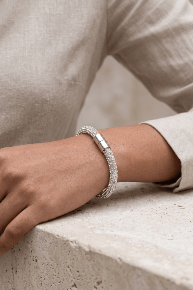 Majique London Sparkle Crystal Magnetic Bracelet