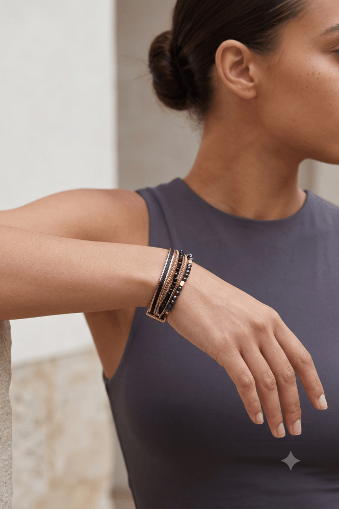 Majique London Stacked Chic Magnetic Bracelet
