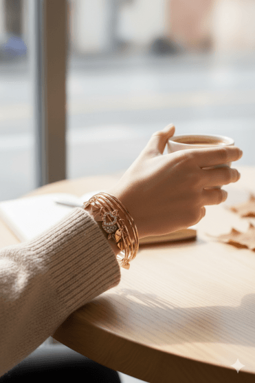 Starry Crystal Celestial Bangles