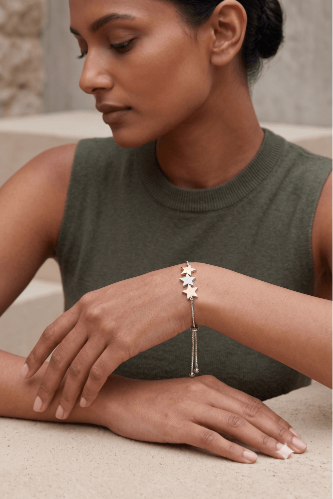 Majique London Starry Trio Stretch Bracelet