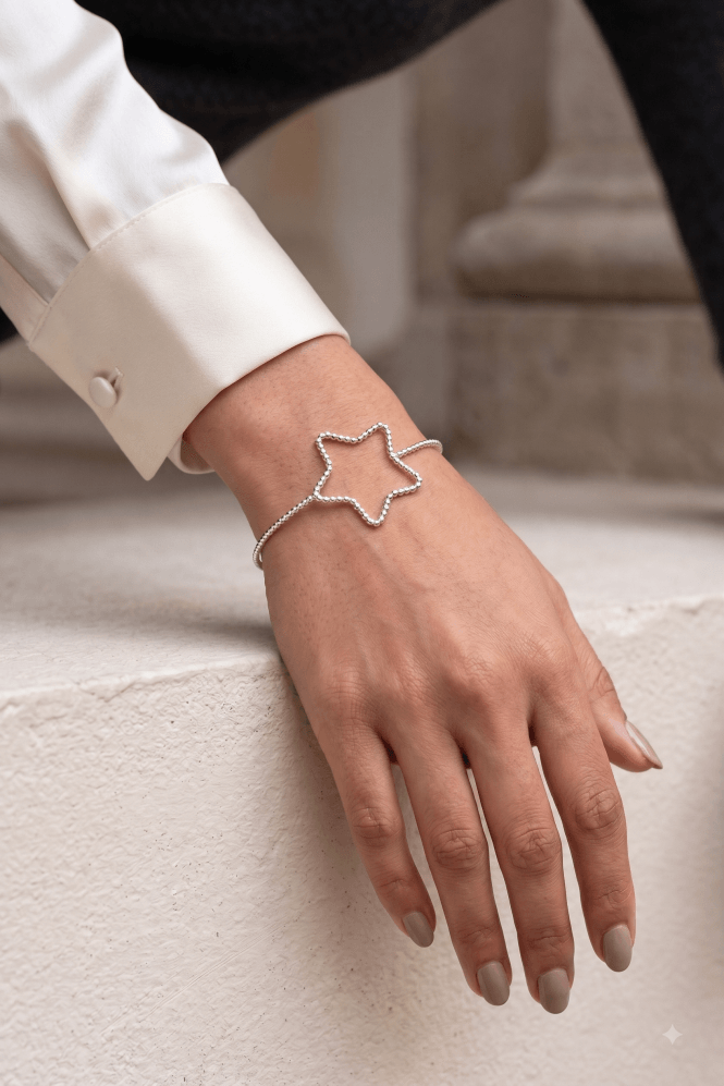 Majique London Stellar Cut Star Bangle