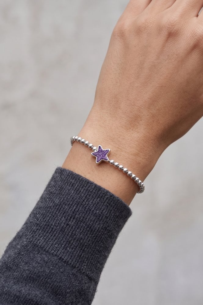 Majique London Stellar Glow Druzy Stretch Bracelet