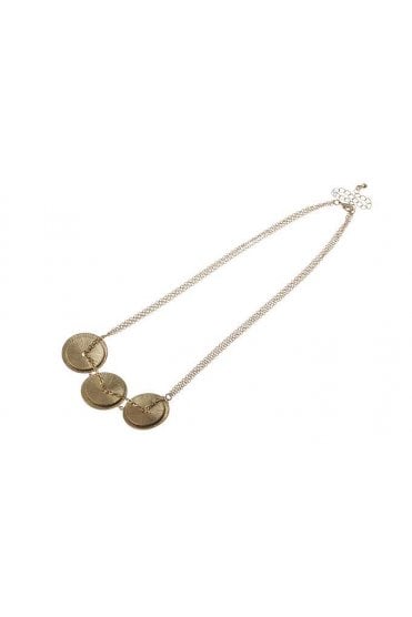 Textured Trio Link Necklace