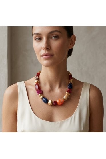The Artisan Mosaic Statement Necklace