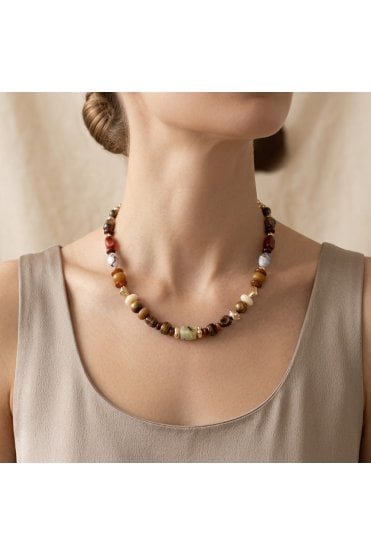 The Nomad Muse Mixed-Bead Statement Necklace