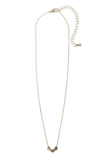 Trio of 3 Mini Hearts Pendant Necklace