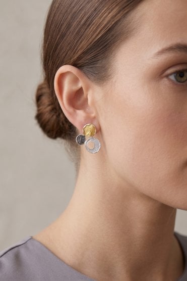 Triple Circle Stud Earring