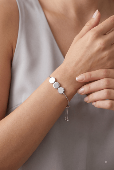 Triple Disc Chain Bracelet
