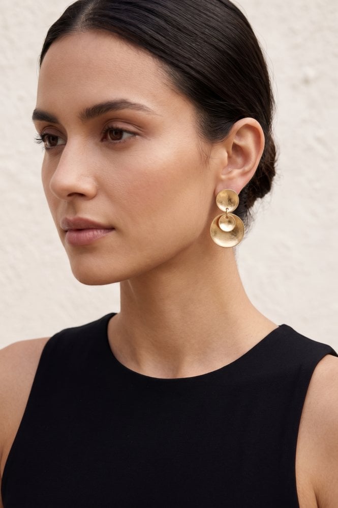 Majique London Triple Disc Dangle Earring