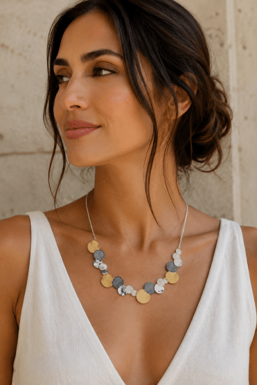 Urban Chic Disc Link Chain Necklace