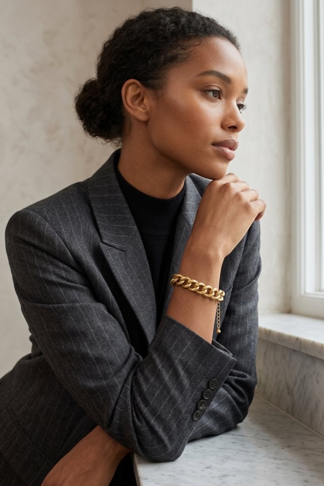 Majique London Urban Edge Curb Link Bracelet