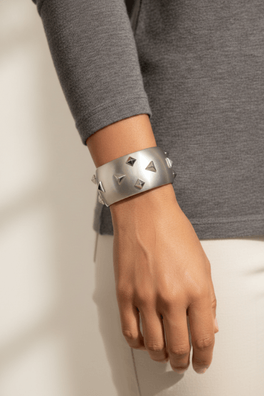 Urban Edge Pyramid Bangle