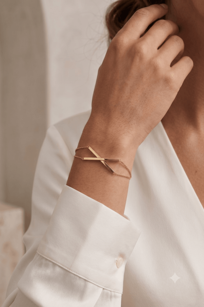 Majique London Urban Elegance Crossbar Link Bracelet
