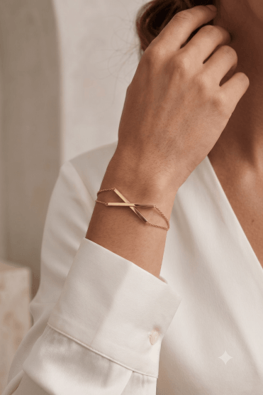 Urban Elegance Crossbar Link Bracelet