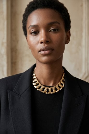 Urban Fusion Chunky Flat Link Chain Necklace