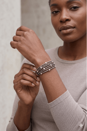 Urban Grey Crystal Magnetic Bracelet