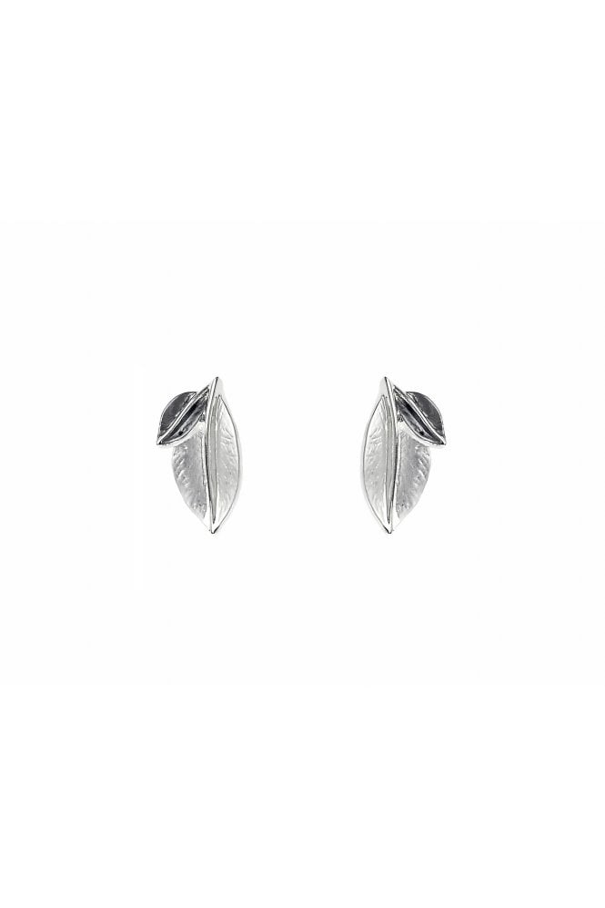 Majique London Urban Leaf Whisper Stud Earring